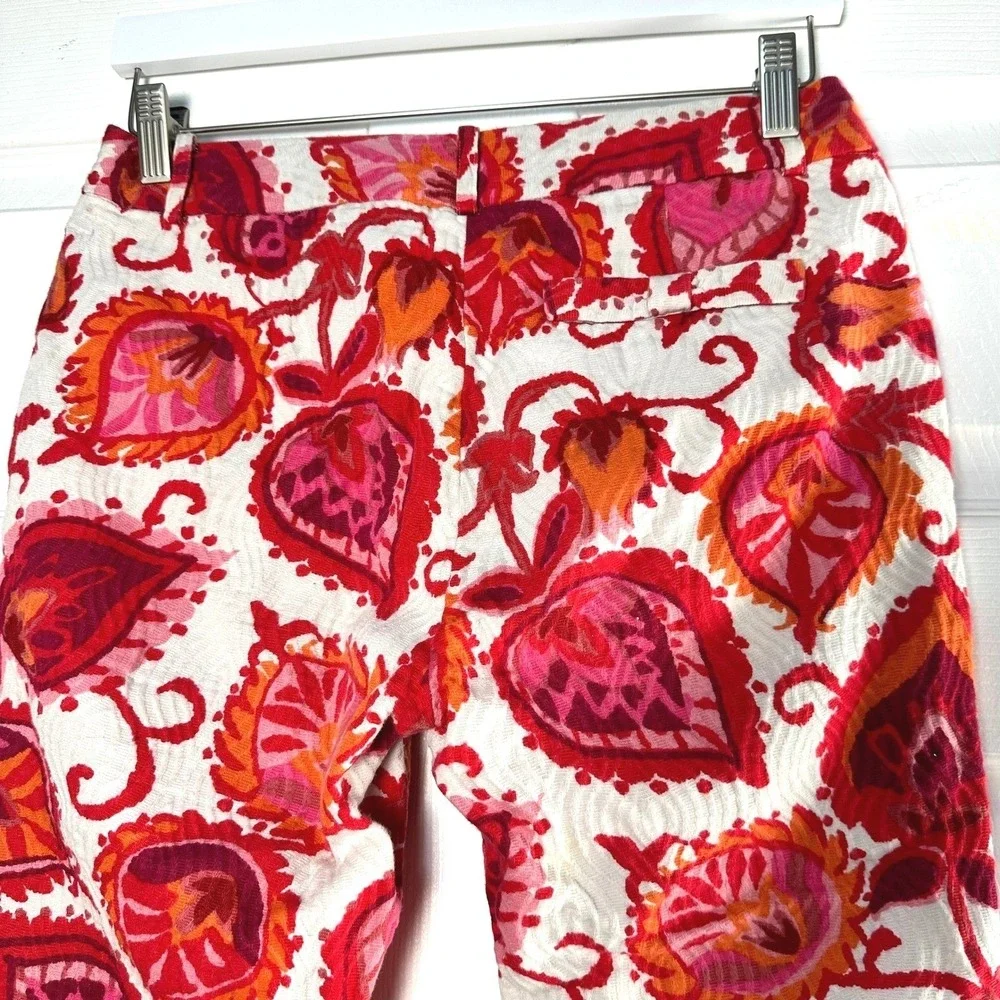 Kate Spade New York Marti Pants Palm Springs Coral Paisley Cropped Pants4